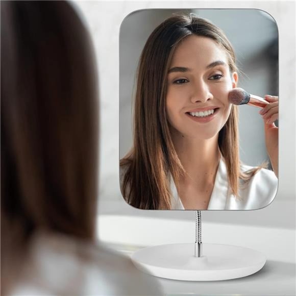 Table Vanity Mirror with Stand - Makeup Mirror - Adjustable Flexible Gooseneck - Picture 3 of 8